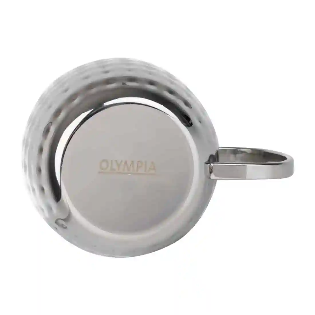 Olympia Barware Hammered Stainless Steel Mugs 440ml - Image 6