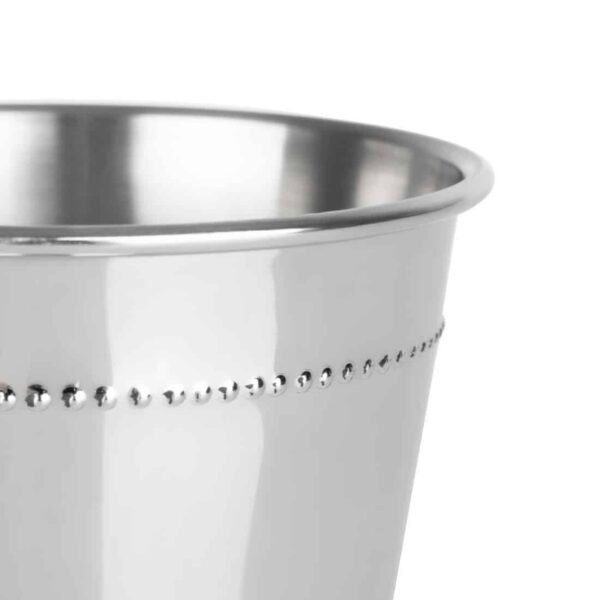 Olympia Barware Beaded Julep Cup Stainless Steel 370ml - Image 4