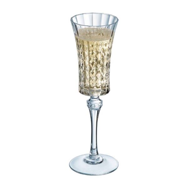 Cristal d'Arques Lady Diamond Flutes 150ml (8 Pack) - Image 4