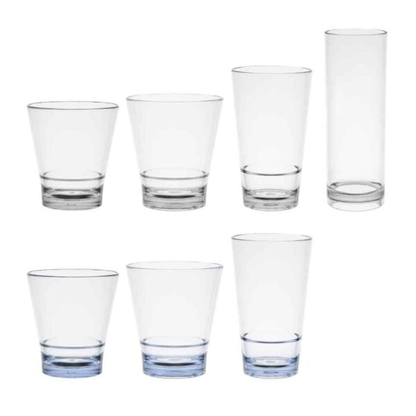 Olympia Kristallon Polycarbonate Stacking Tumblers - Clear 350ml (6 Pack) - Image 5