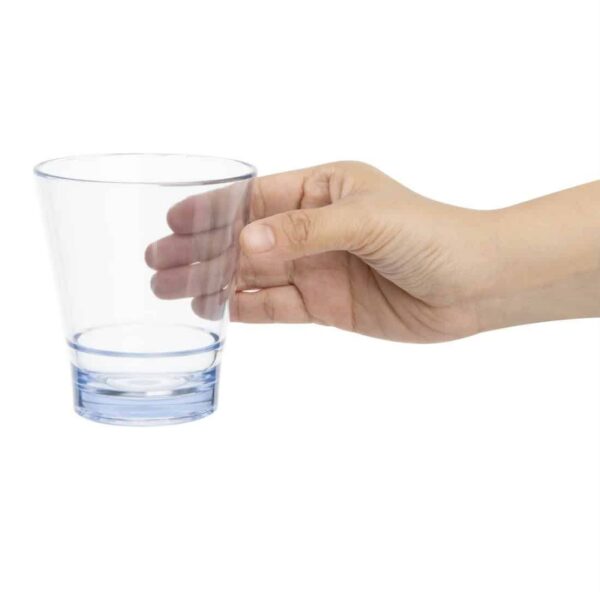 Olympia Kristallon Polycarbonate Stacking Tumblers - Blue 350ml (6 Pack) - Image 4