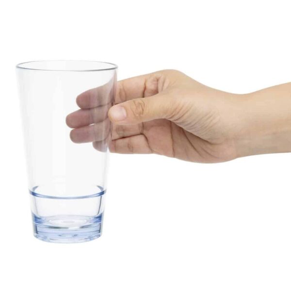 Olympia Kristallon Polycarbonate Stacking Hi-ball Tumblers - Clear 420ml (6 Pack) - Image 4
