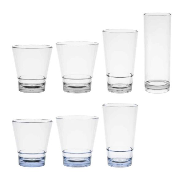 Olympia Kristallon Polycarbonate Stacking Hi-ball Tumblers - Clear 420ml (6 Pack) - Image 5