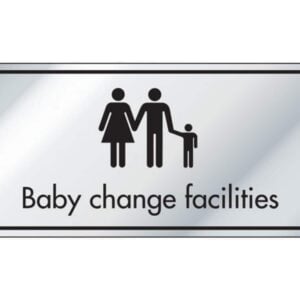 Baby Change Facilities Information Door Sign