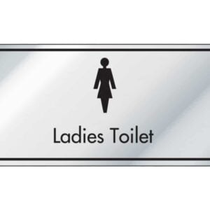 Ladies Toilet Information Door Sign