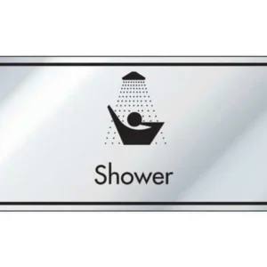 Shower Information Door Sign