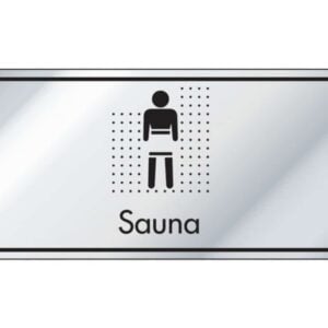 Sauna Information Door Sign