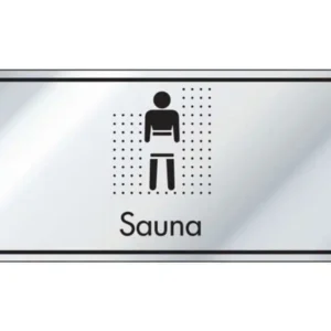 Sauna Information Door Sign
