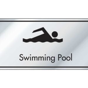Swimming Pool Information Door Sign