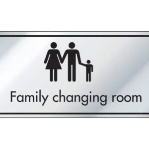 Family Changing Room Information Door Sign