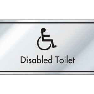 Disabled Toilet Information Door Sign