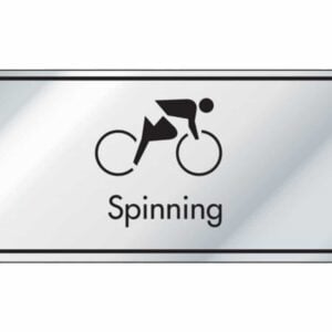 Spinning Room Information Door Sign