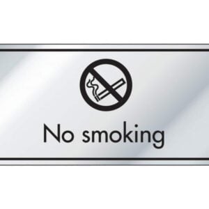 No Smoking Information Door Sign