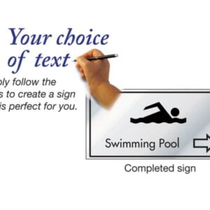 Your Own Text Custom Information Door Sign