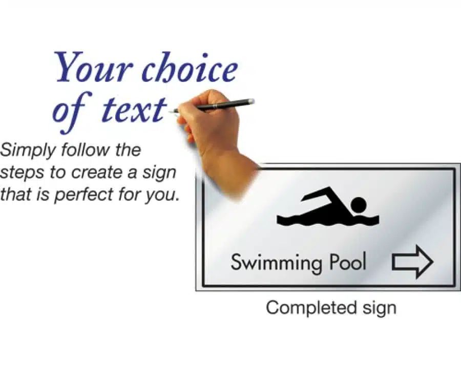 Your Own Text Custom Information Door Sign