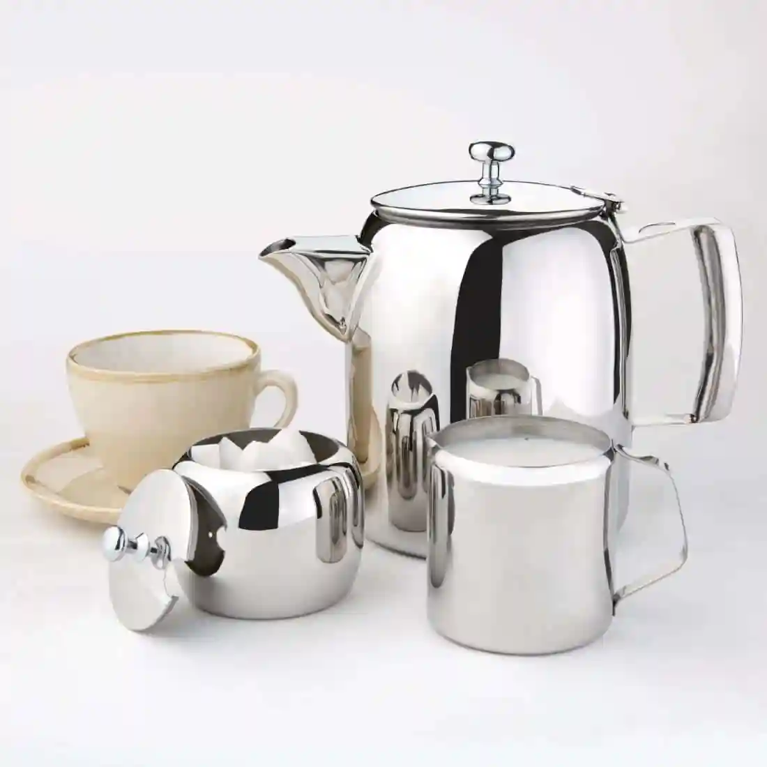 Olympia Concorde Milk Jug Stainless Steel 10oz - Image 8