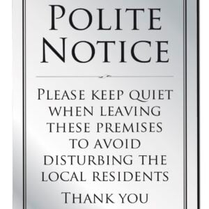 Stainless Steel Policy Signs