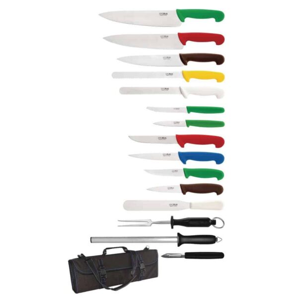 Hygiplas 15 Piece Knife Set with Carry Case - Image 2
