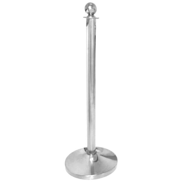 Bolero Stainless Steel Ball Top Barrier Post - Image 2