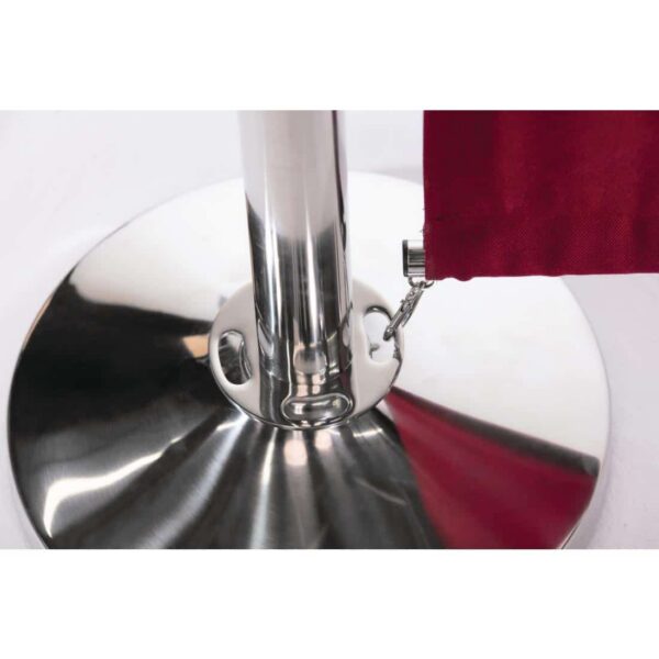 Bolero Stainless Steel Ball Top Barrier Post - Image 6