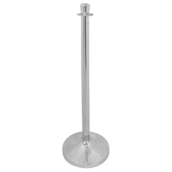 Bolero Stainless Steel Flat Top Barrier Post - Image 2