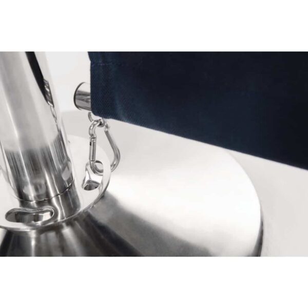 Bolero Stainless Steel Flat Top Barrier Post - Image 6