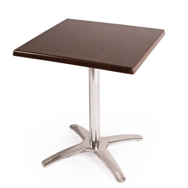Special Offer Bolero Square Dark Brown Table Top and Base Combo - Image 2