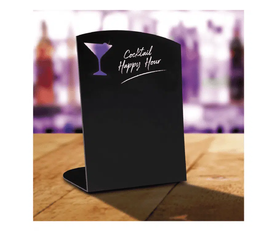 Cocktail Specials Angled Portrait Tabletop counter top message board - Image 2