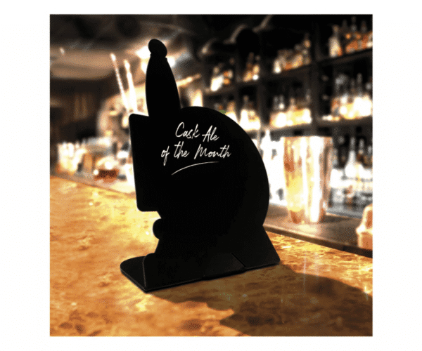 Beer Pump & Barrel Angled Portrait Tabletop counter top message board. - Image 3