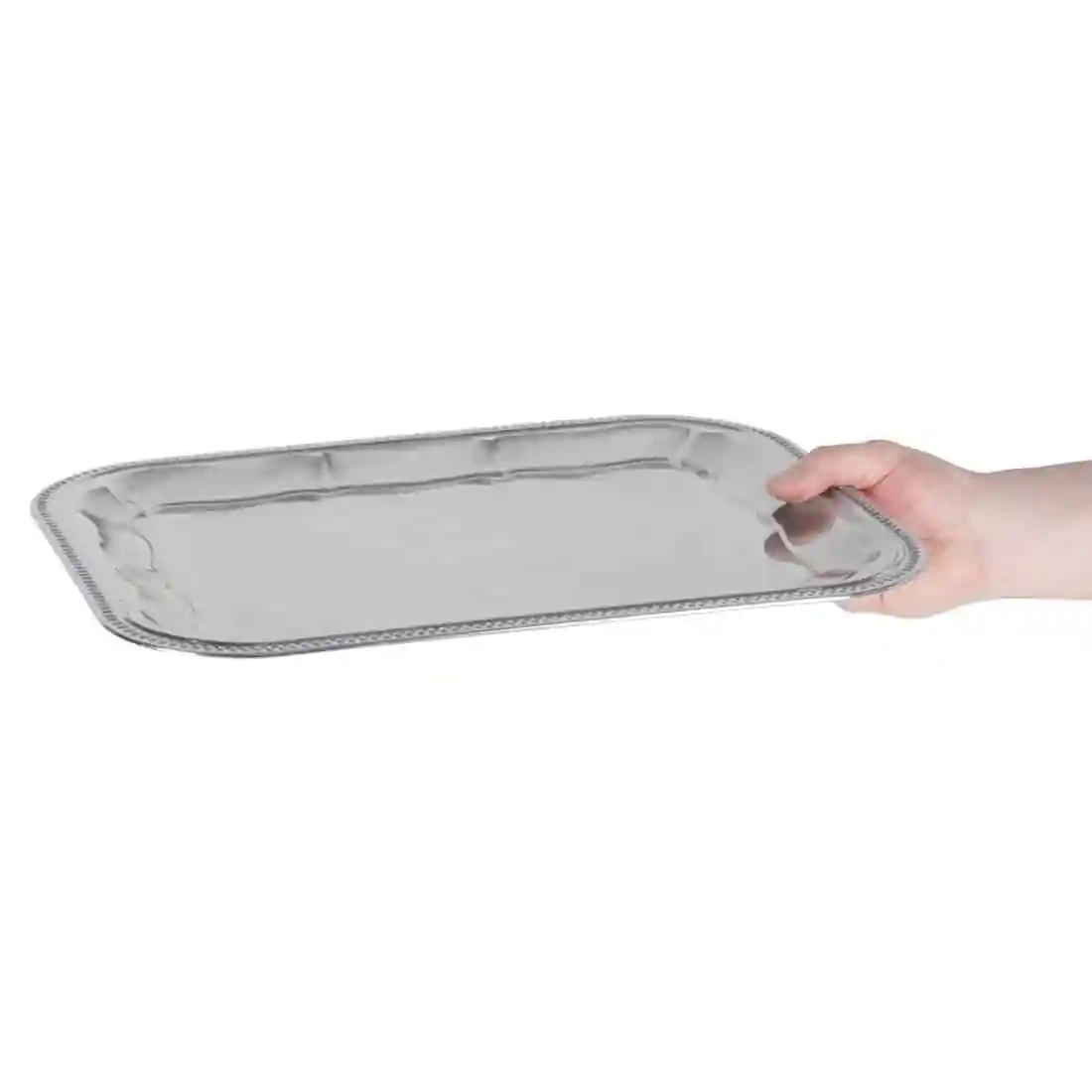 APS Semi-Disposable Party Tray 410 x 310mm Chrome - Image 4