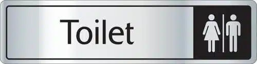 Toilet Sign - Metal Door Signs