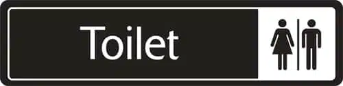 Toilet Sign - Metal Door Signs