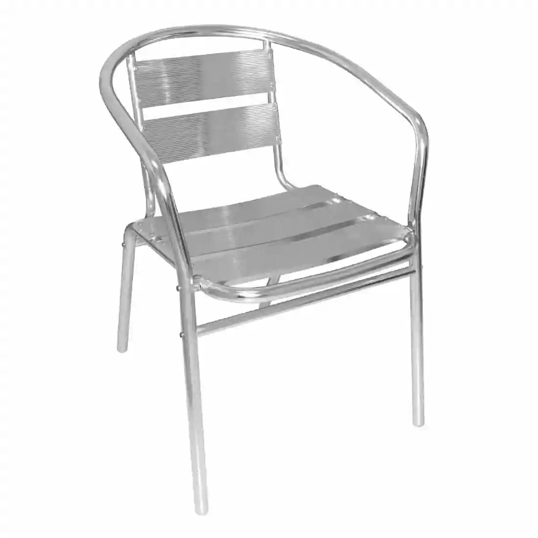 Bolero Aluminium Stacking Chairs (Pack of 4) - Image 2
