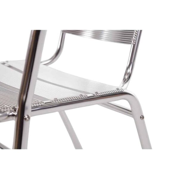 Bolero Aluminium Stacking Chairs (Pack of 4) - Image 4