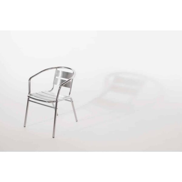 Bolero Aluminium Stacking Chairs (Pack of 4) - Image 8