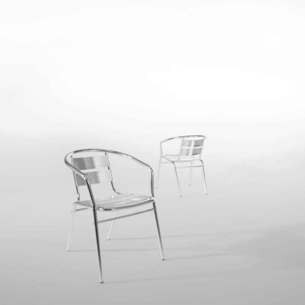 Bolero Aluminium Stacking Chairs (Pack of 4) - Image 9