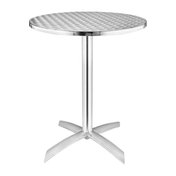 Bolero Round Flip Top Table Stainless Steel 600mm - Image 2