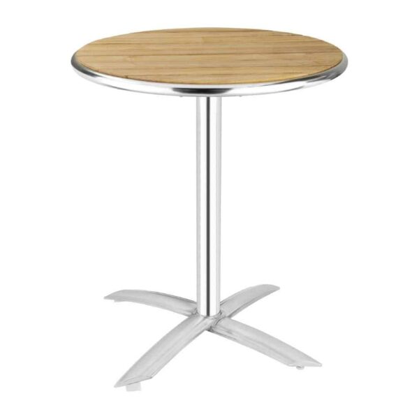 Bolero Round Flip Top Table Ash 600mm - Image 2