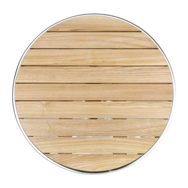 Bolero Round Flip Top Table Ash 600mm - Image 3