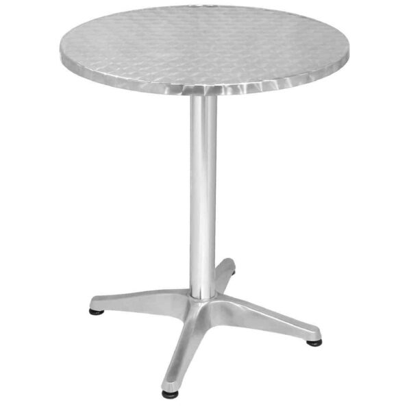 Bolero Round Bistro Table Stainless Steel 600mm - Image 2