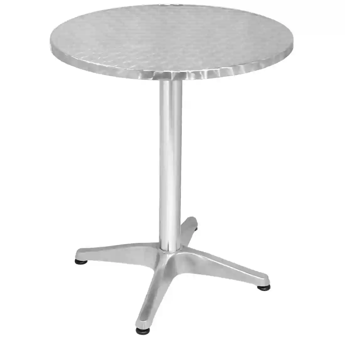 Bolero Round Bistro Table Stainless Steel 600mm - Image 1