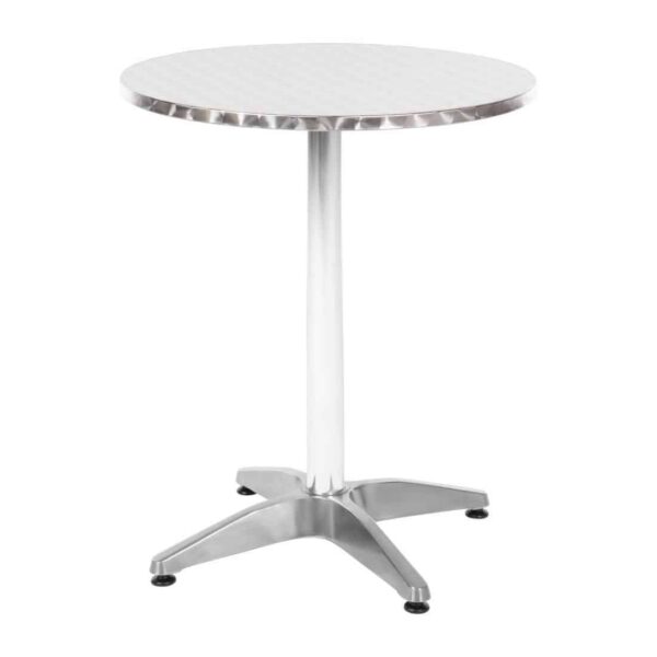 Bolero Round Bistro Table Stainless Steel 600mm - Image 3