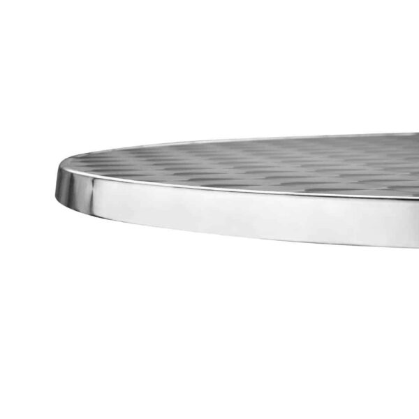 Bolero Steel and Aluminium Round Bistro Table 800mm - Image 4