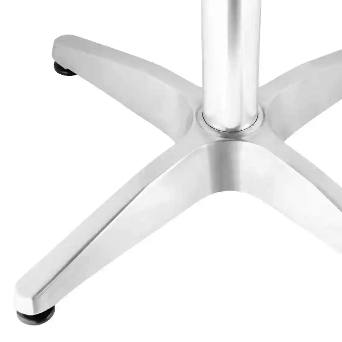 Bolero Steel and Aluminium Square Bistro Table 600mm - Image 4