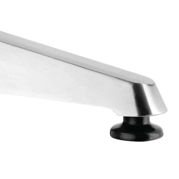 Bolero Steel and Aluminium Square Bistro Table 600mm - Image 6