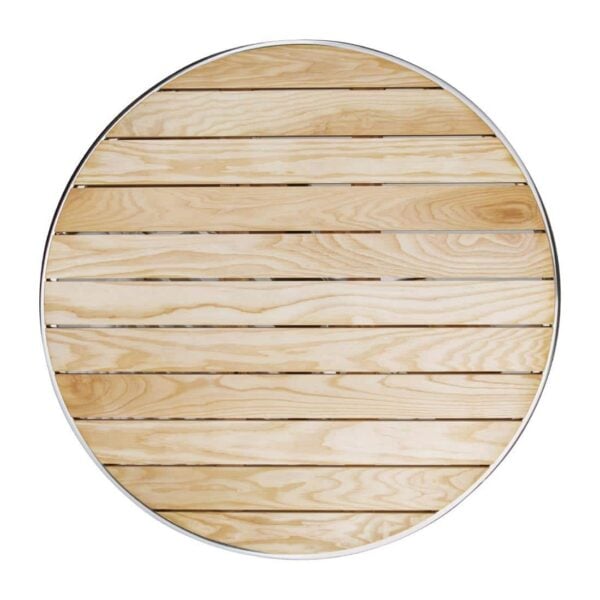 Bolero Ash Wood Tabletop Round 800mm - Image 3