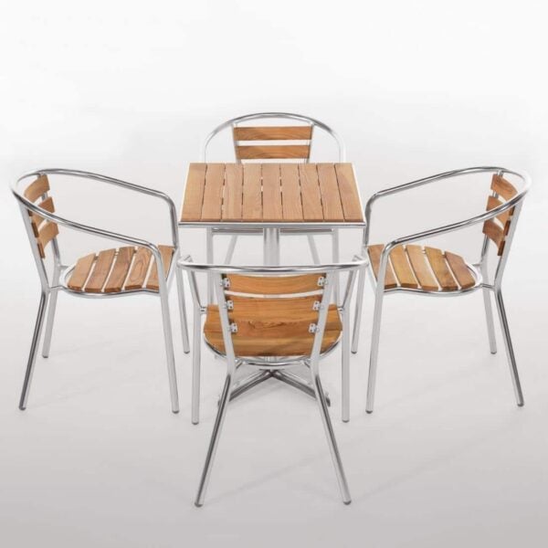 Bolero Ash Top Table Square 600mm (Single) - Image 6