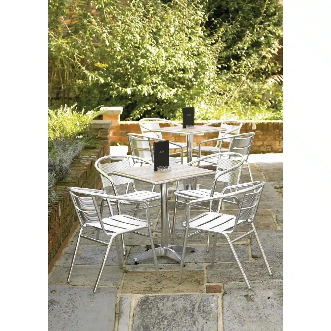 Bolero Ash Top Table Square 600mm (Single) - Image 6