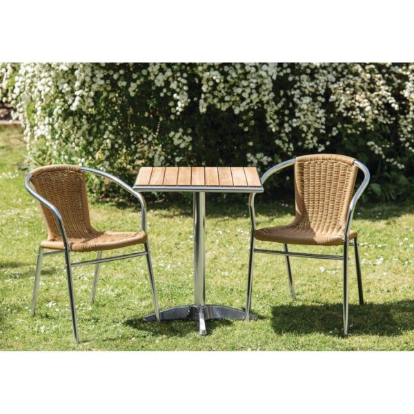 Bolero Ash Top Table Square 600mm (Single) - Image 9