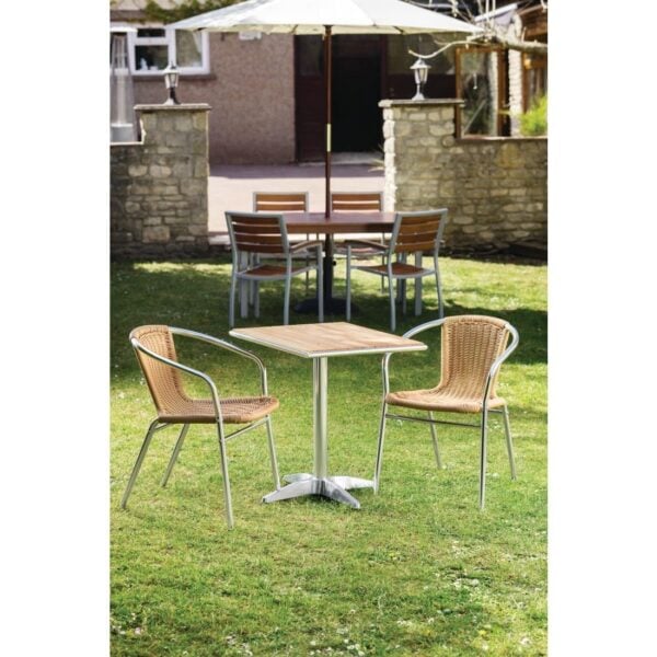 Bolero Ash Top Table Square 600mm (Single) - Image 10
